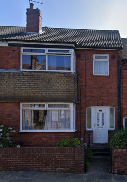 Red-brick terraced buy-to-let property in the Leeds region